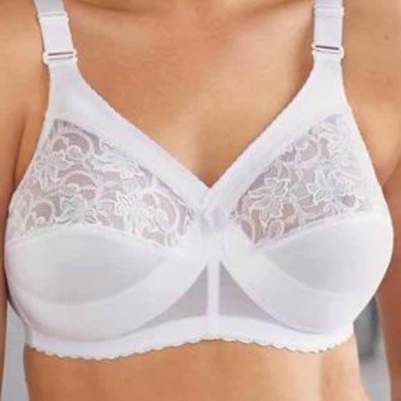 Set of 3! 36DD Glamorise MAGIC LIFT Bra (CONVERTIBLE-STRAPS) Wireless WHITE NEW - Picture 7 of 15